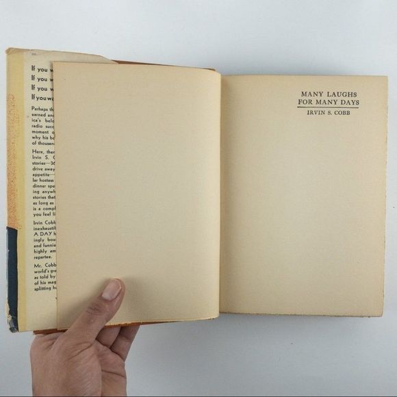 2/$50 - 1925 Hardcover w/ DJ Many Laughs for Many Days by Irvin S. Cobb - Picture 3 of 16